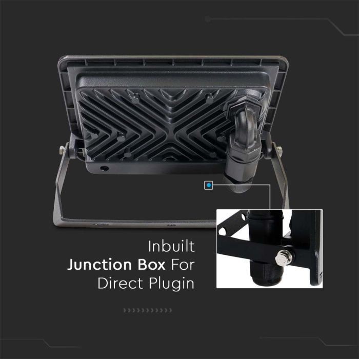 Proyector LED V-TAC - Samsung - Impermeable IP65 - Negro - 30W - 2340 Lúmenes - 6500K-extra-8.webp