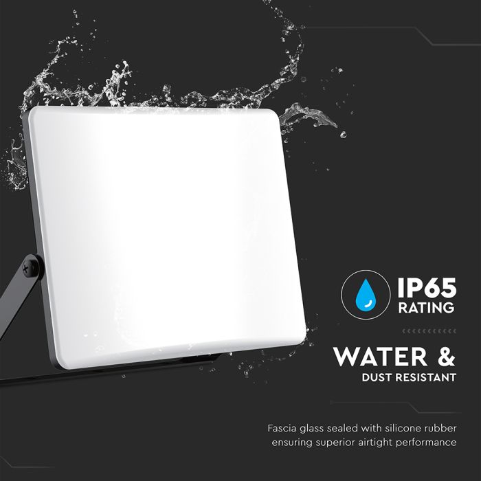 Proyector LED V-TAC - 100lm/w - Serie CCT - Impermeable IP65 - Negro - 50W - 5000 Lumens - 3IN1-extra-6.webp