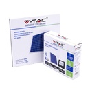 Proyector con panel solar V-TAC - IP65 Impermeable - Negro - 20W - 1650 Lumens - 4000K-extra-4.webp