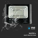 Proyector con panel solar V-TAC - IP65 Impermeable - Negro - 20W - 1650 Lumens - 4000K-extra-6.webp