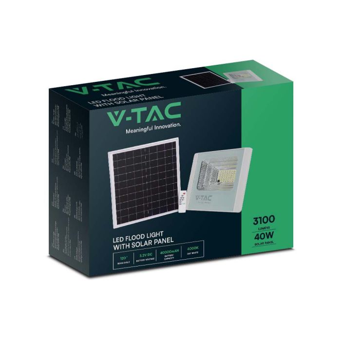 Proyector Solar V-TAC - IP65 Estanco - 3100 Lúmenes - 6400K-extra-11.webp