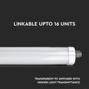 LED Batten Fitting - Serie G - IP65 Waterproof - 18W- 2160 Lumens - 6500K - Pack de 12-extra-4.webp