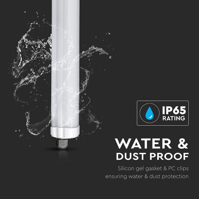 Pantalla Estanca LED V-TAC - Serie G - IP65 Waterproof - White - 36W - 4320 Lumens - 4500K - 120CM-extra-1.webp