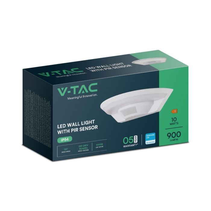 Aplique LED V-TAC - Sensor PIR - Samsung - IP44 - Blanco - 15W- 1300 Lumens - 3IN1-extra-10.webp