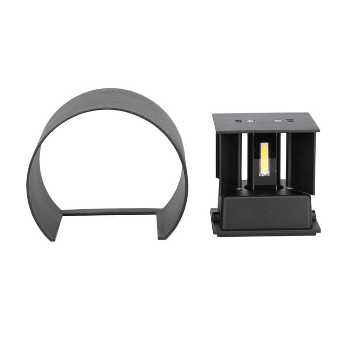 Aplique LED Redondo V-TAC - Bridgelux - IP65 Estanco - Negro - 5W - 700 Lumens - 3000K-extra-5.webp