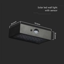 Aplique Solar Sensor V-TAC - IP65 Impermeable - Cuerpo Negro - 3W - 350 Lumens - 4000K + 3000K - Pack de 2-extra-4.webp