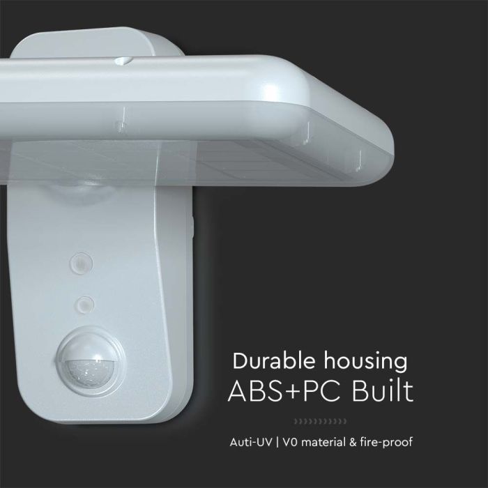 V-TAC Sensor Solar Luz de Pared - IP65 Impermeable - Blanco - 15W- 2000 Lumens - 6000K + 4000K-extra-7.webp