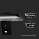 V-TAC Sensor Solar Luz de Pared - IP65 Impermeable - Negro - 15W- 2000 Lumens - 6000K + 4000K-extra-11.webp