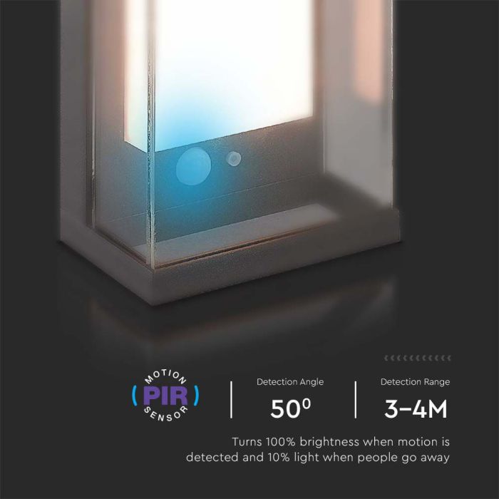 Aplique Solar V-TAC - IP54 - Cuerpo Gris - 95 Lumens - 3000K-extra-6.webp