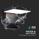 Aplique LED Giratorio V-TAC - IP65 Impermeable - Negro - 17W - 2520 Lumens - 3000K-extra-6.webp