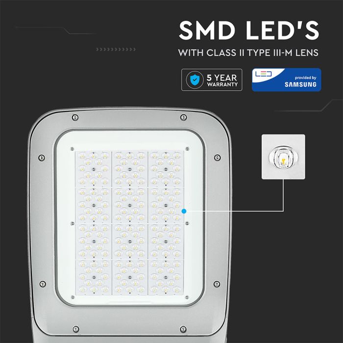 V-TAC LED Farola - Samsung - 130lm/w - IP65 Impermeable - Gris - 120W - 15600 Lumens - 4000K-extra-4.webp