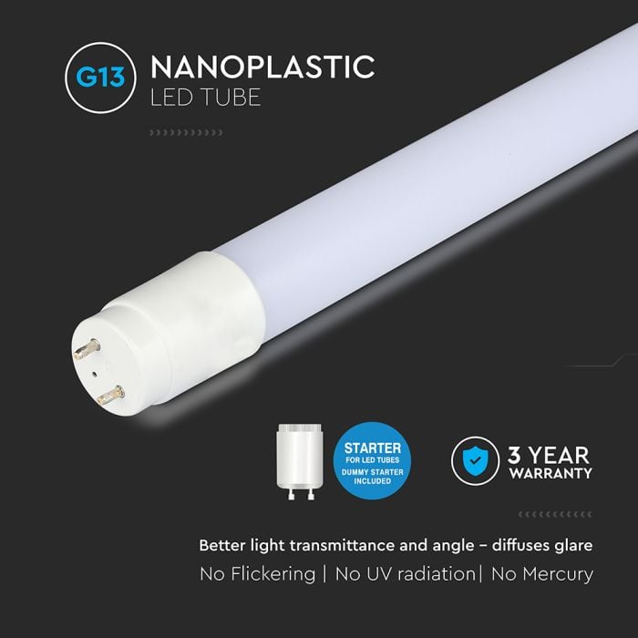 V-TAC Tubo LED T8 - IP20 - Blanco - 16.5W - 1850 Lumens - 6500K-extra-4.webp