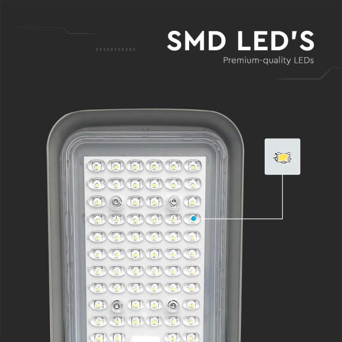 Farola LED Slim - IP65 Impermeable - Negra - 100W - 8700 Lúmenes - 6500K-extra-5.webp