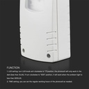 Fotocélulas de movimiento V-TAC - Estancas IP65 - Blancas-extra-6.webp