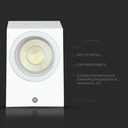 V-TAC Aplique Exterior - UP - Down - Accesorios de Pared - Soporte GU10 - IP44 - Blanco-extra-6.webp