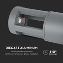 V-TAC Bolardo de Luz Exterior - IP65 Impermeable - Gris - 10W - 1000 Lúmenes - 4000 K - 25CM-extra-3.webp