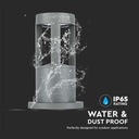 V-TAC Bolardo de Luz Exterior - IP65 Impermeable - Gris - 10W - 1000 Lúmenes - 4000 K - 25CM-extra-4.webp