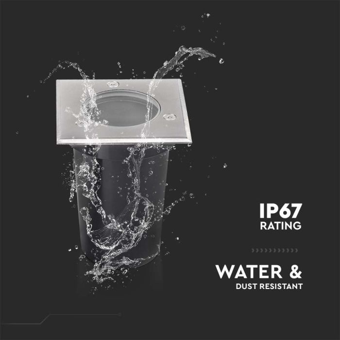 V-TAC Iluminación Exterior - Accesorios Subterráneos - Soporte GU10 - Impermeable IP67 - Negro-extra-6.webp