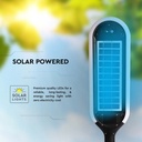 V-TAC Solar Bollard Light - IP65 Impermeable - Blanco + Negro - 5W- 400 Lumens - 3000K-extra-4.webp