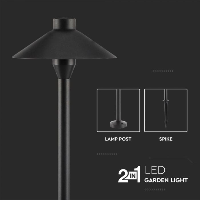 V-TAC Exterior - Luces de Espiga para Jardín - Samsung - IP65 Impermeable - Negro - 7W- 420 Lúmenes - 6400K-extra-5.webp