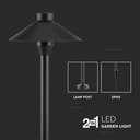 V-TAC Exterior - Luces de Espiga para Jardín - Samsung - IP65 Impermeable - Negro - 7W- 420 Lúmenes - 6400K-extra-5.webp
