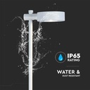 V-TAC Lámpara de Bolardo de Exterior - IP65 Impermeable - Cuerpo Blanco - 6W- 620 Lumens - 4000K-extra-5.webp