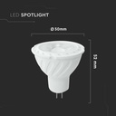 V-TAC LED Dicroica - MR16 - Lente 38° - IP20 - Blanco - 6W - 445 Lumens - 4000K-extra-2.webp