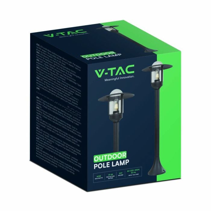 V-TAC Iluminación exterior - Lámpara de poste - Soporte E27 - IP44 - Negro mate-extra-7.webp