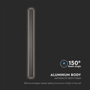 V-TAC LED Aplique Moderno - IP65 Impermeable - Cuerpo Antracita - 10W - 1250 Lumens - 3000K-extra-5.webp