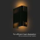 V-TAC LED Aplique Moderno - Arriba Abajo - IP65 Impermeable - Cuerpo Negro - 12W - 1250 Lumens - 4000K-extra-3.webp