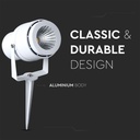 V-TAC Exterior - Luces de pincho para jardín - IP65 Impermeable - Blanco - 12W - 720 Lúmenes - Verde-extra-5.webp