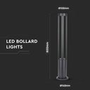 V-TAC LED Lámpara Bolardo Exterior - IP65 Impermeable - Negro - 10W - 1000 Lumens - 6400K - 80CM-extra-6.webp