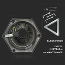 V-TAC Iluminación exterior - Lámpara de poste - Soporte E27 - IP44 - Negro-extra-6.webp