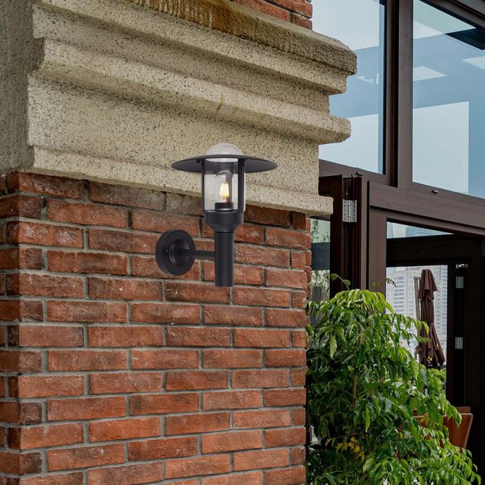 V-TAC Lámpara de Pared Exterior - UP - Down - Accesorios de Pared - Soporte E27 - IP44 - Negro Mate-extra-2.webp