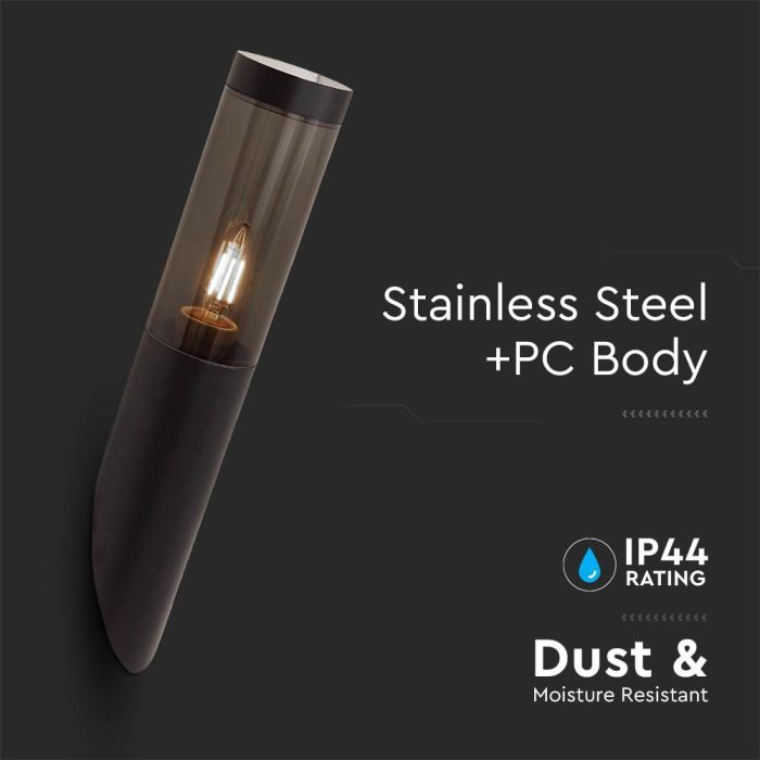 V-TAC Aplique Exterior - UP - Down - Accesorios de Pared - Soporte E27 - IP44 - Negro-extra-4.webp