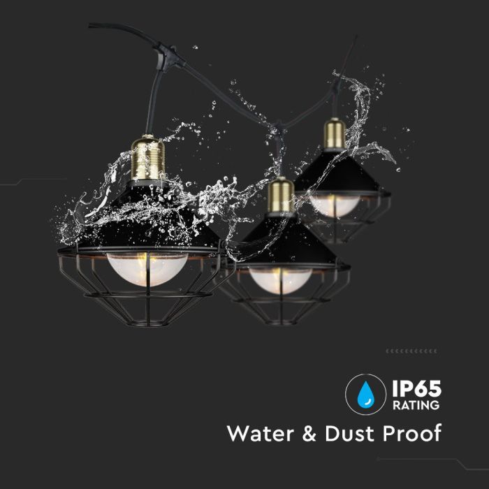 V-TAC Guirnalda - Bombilla LED - Impermeable IP65 - Negro-extra-5.webp