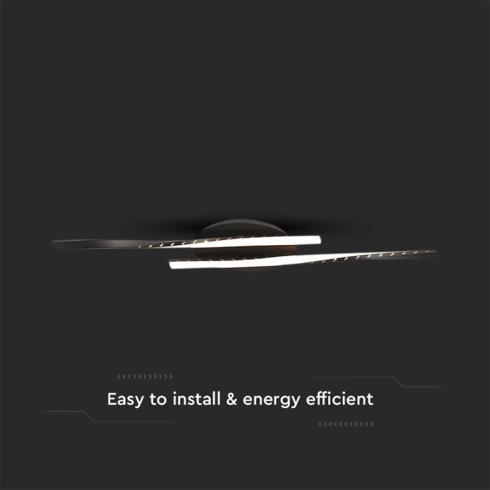 V-TAC Lámpara de techo de diseño - IP20 - Cuerpo negro - 12W - 1280 Lumens - 3000K-extra-4.webp