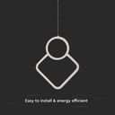 V-TAC Lámpara de Techo de Diseño - IP20 - Cuerpo Blanco - 12W - 1300 Lumens - 4000K-extra-4.webp