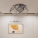 Luz de Techo de Diseño - IP20 - Cuerpo Negro - 46W- 4900 Lumens - 3000K-extra-2.webp