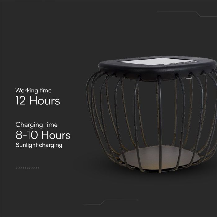 V-TAC Luz Solar de Diseño para Jardín - IP44 - Gris - 120 Lumens - 6000K + 3000K-extra-4.webp