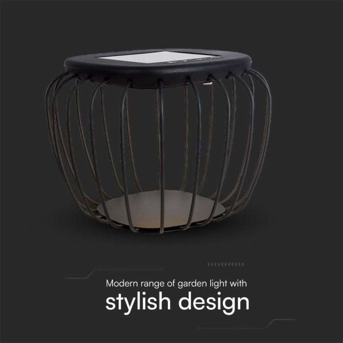 V-TAC Luz Solar de Diseño para Jardín - IP44 - Negro - 120 Lumens - 6000K + 3000K-extra-3.webp