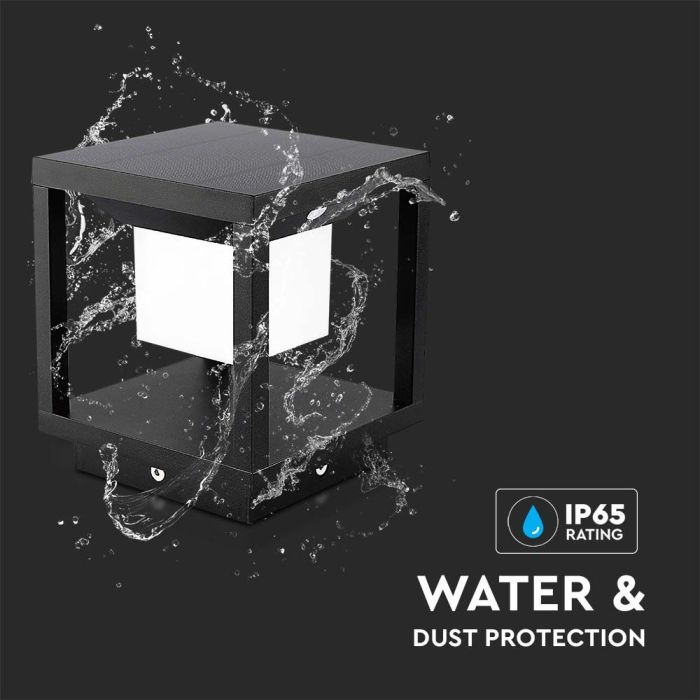 V-TAC Baliza Solar - IP65 Impermeable - Negro - 2W - 90 Lumens - 3000K-extra-6.webp