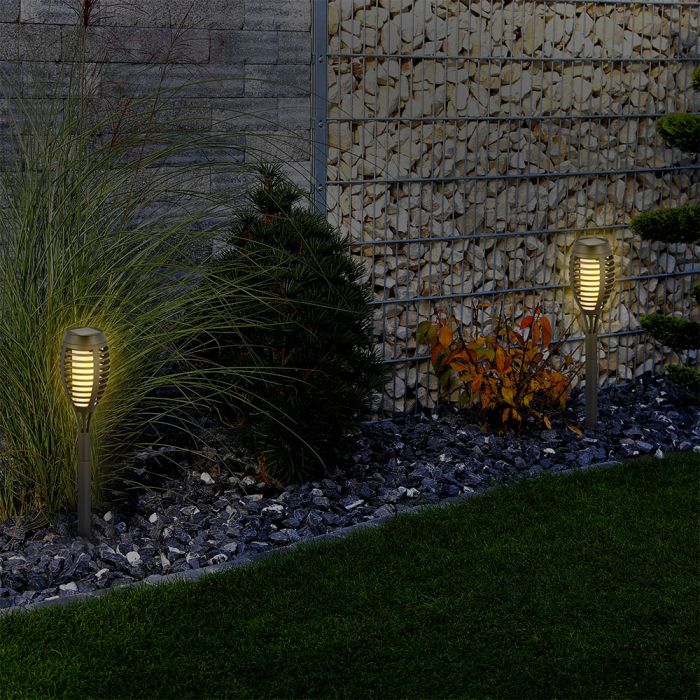 V-TAC Solar Flame Stick Lights - IP44 - Negro - 1W - 2200K  - Pack de 16-extra-2.webp