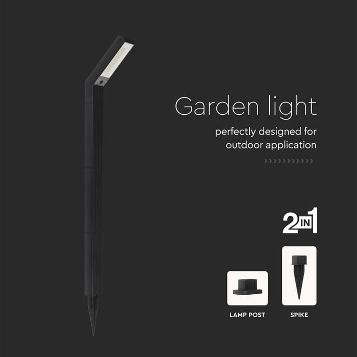 V-TAC Solar Spike Light - IP65 Impermeable - Negro - 80 Lumens - 3IN1 - Pack de 2-extra-6.webp