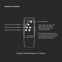 V-TAC Solar Sensor Luz Jardín - IP65 Impermeable - Negro - 10W - 1500 Lumens - 6500K-extra-9.webp