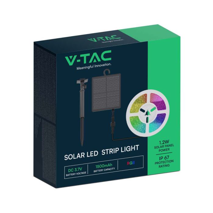 Tira de Luz Solar V-TAC - IP67 Impermeable - RGB-extra-10.webp