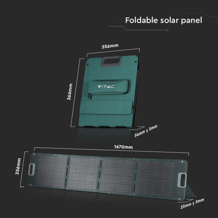 Paneles Solares Plegables V-TAC - IP67 Impermeable - 80W-extra-2.webp