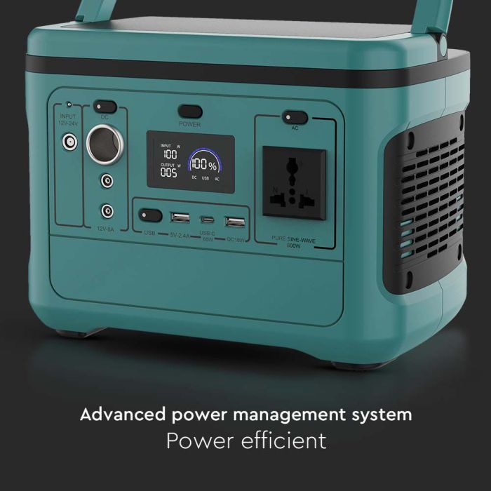 V-TAC Batería Portátil - Verde - 600W-extra-5.webp