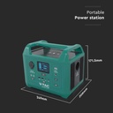 V-TAC Batería Portátil - Verde - 300W-extra-2.webp