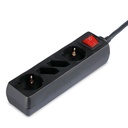 V-TAC Adaptadores y Tomas - 4 Vías - Extensión de Interruptor - IP20 - Negro - 1.5m Cable-extra-8.webp